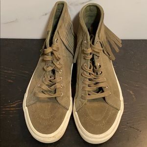 Vans suede moc women’s size 10 olive green